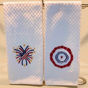 Happy Birthday USA Embroidered Towel Set (Includes 2 Towels)