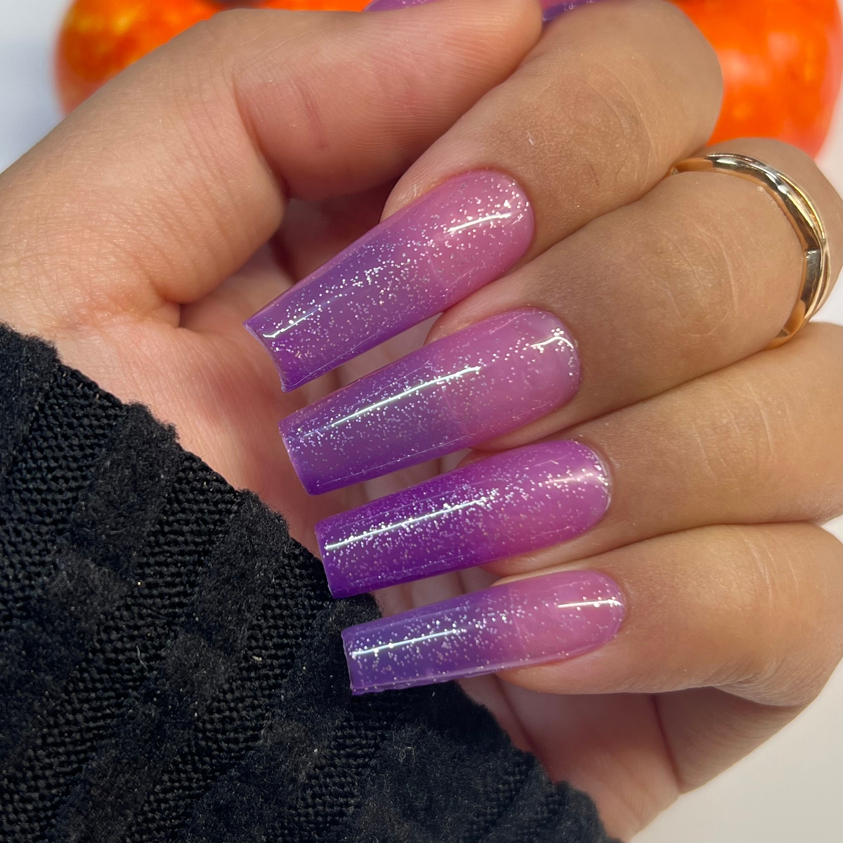 Purple Spooky Nails - Etsy Purple Spooky Nails - Etsy