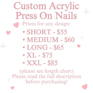 Custom Acrylic Press On Nails