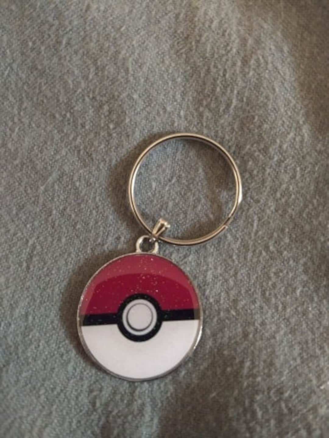 Pokemon Pokeball Keychain Etsy