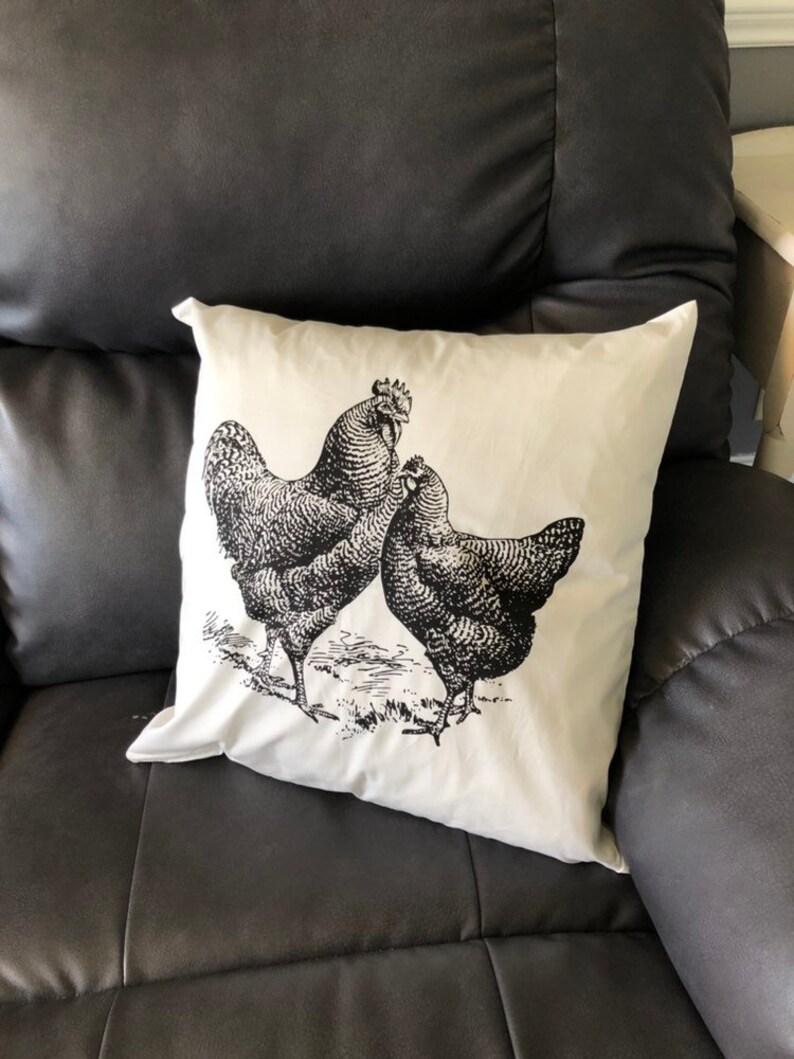 Chicken Pillow Farmhouse Pillow Farm Pillows Farmhouse Etsy Canada