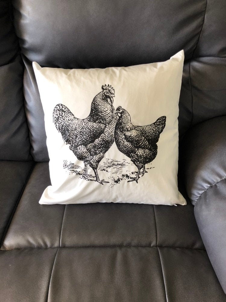 Chicken Pillow Farmhouse Pillow Farm Pillows Farmhouse Etsy Canada