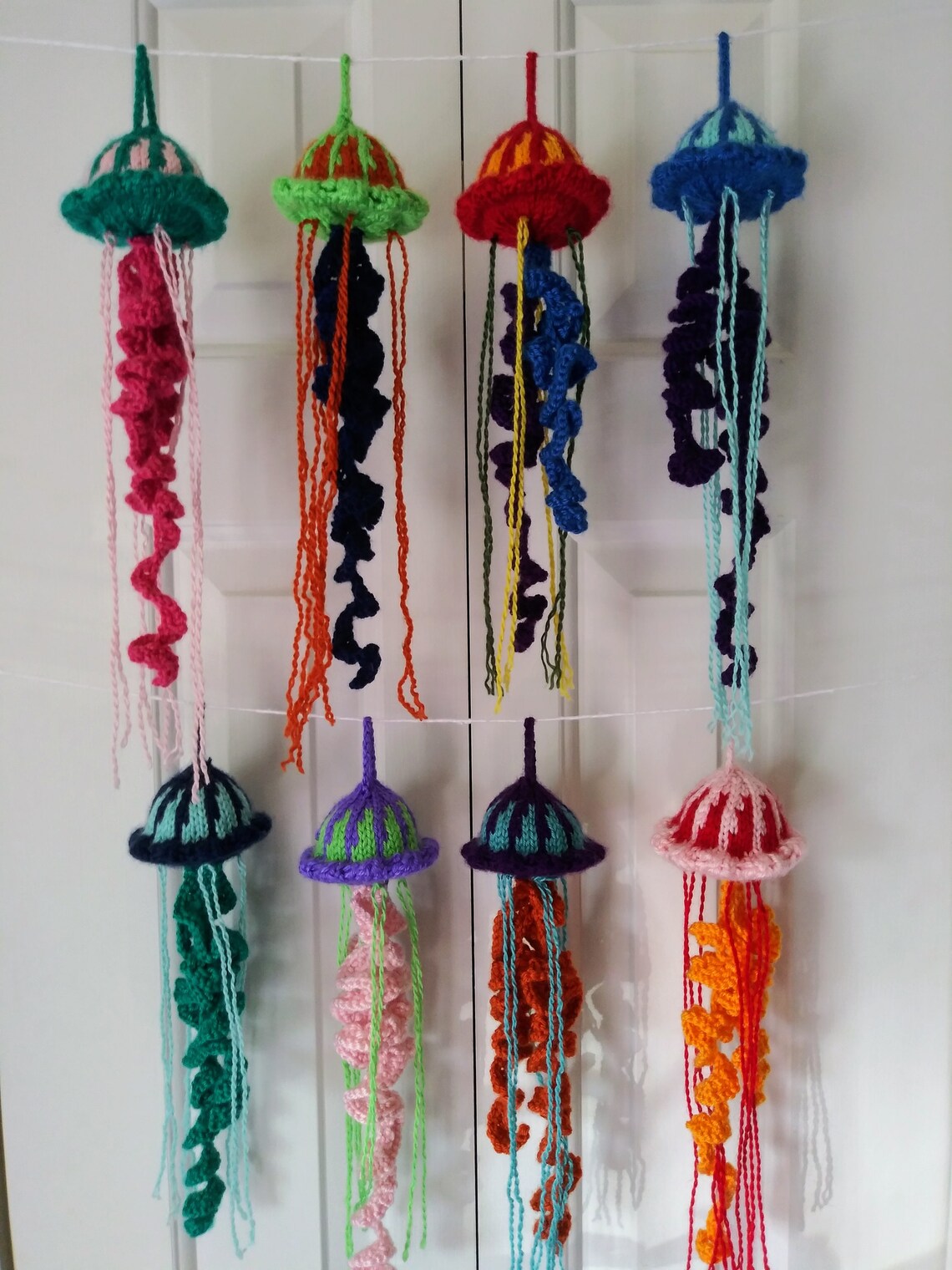 Handknit jellyfish knitted jellyfish decoration hanging Etsy