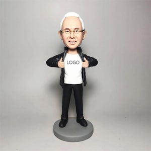 Custom Man Bobbleheads, Personalized Boyfriend Bobble head, Custom  Gifts, Custom Father Bobblehead, Custom Boss Bobbleheads Christmas Gifts