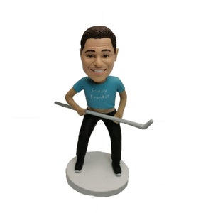 custom bobblehead for hockey coach ,gift for hockey player, Sports Custom Bobblehead