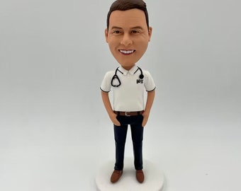 custom male doctor bobblehead  ,Christmas gifts For Doctors, Surgeon, Dentist,doctor graduation gift,gifts for doctor