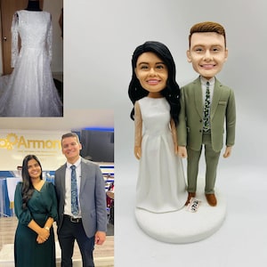 Personalized couple bobbleheads,personalized 3D statues for  couple,custom wedding cake toppers, anniversary gifts, valentine&#39;s day gifts.