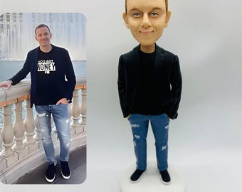 Custom Bobbleheads, Custom Grandfather Bobblehead, Custom Bobblehead For Boss, Make Your Own Bobble Head, Custom christmas gifts