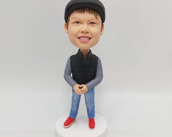 Bobbleheads custom, bobbleheads for kids/children/boy/child,gifts for kids,Christmas gifts, kid&#39;s birthday gifts,birthday cake topper