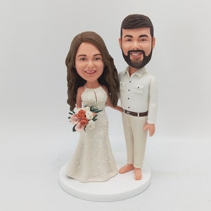 Wedding topper Cake toppers wedding bobblehead custom Cake topper wedding figurine Wedding bobble head custom wedding cake topper
