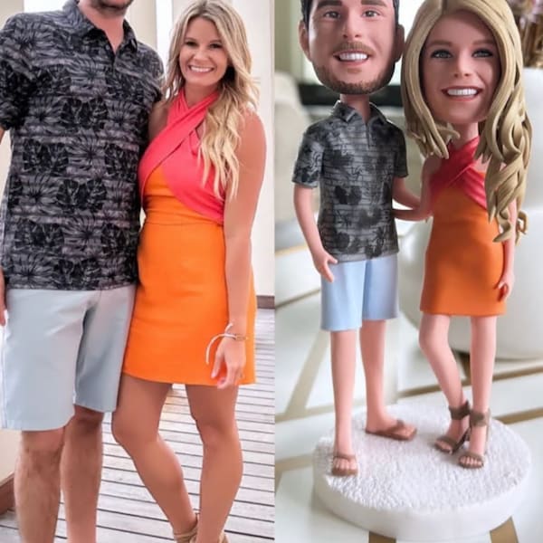 custom bobbleheads ,bobbleheads couple,bobbleheads action figures, Anniversary Gifts for couple/parents,wedding cake topper,custom figurine