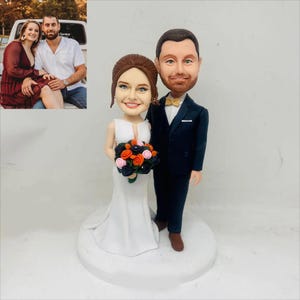 Personalisierte Bobblehead Hochzeitstorte Topper perfekte Andenken für Ihren besonderen Tag Ideal für Hochzeitsdekorationen oder Geschenke