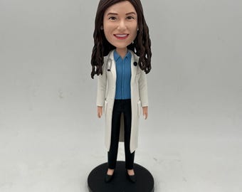 Personalized Bobble Head Doll, Custom Father Statue, Gifts
