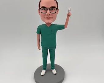 Custom Dentist Bobbleheads, Custom Bobblehead Doll Of Your Favorite Doctor, Unique Gift for Your Physician or Healthcare Professional