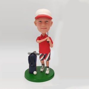 Custom Golf Bobblehead, Personalized Golf Gifts For Him, Unique Golf Gifts For Him, Custom Boss Gifts For Golf lovers, Gifts For Golfers