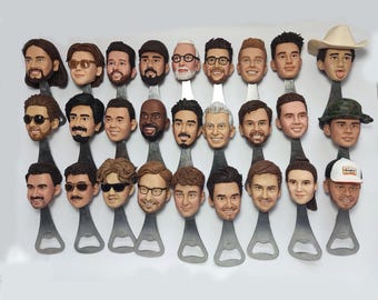 Regalos personalizados para padrinos de boda Abridores de botellas personalizados Abridores de botellas personalizados Abridores de botellas cabezones Regalos de Navidad Regalos para damas de honor