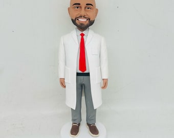Custom Bobblehead for male doctor,  Custom Bobblehead