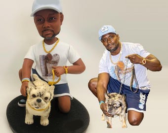 Custom Bobbleheads, Custom  Bobblehead, from your photo, Custom Bobblehead with dog , Make Your Own Bobble Head, Custom  Action Figure