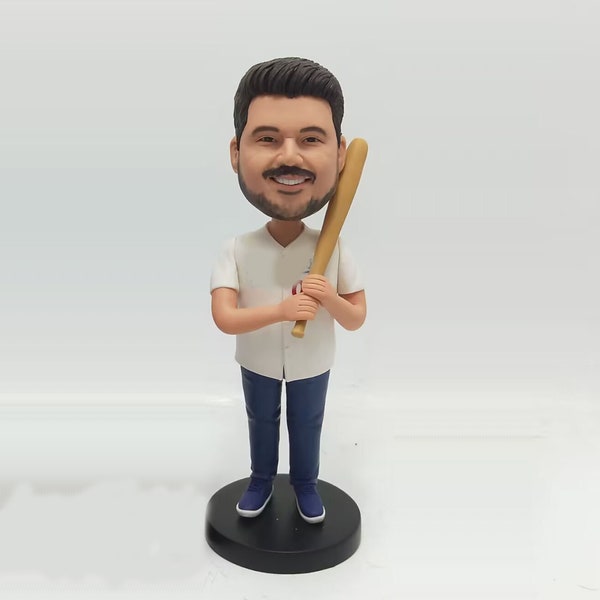 Figurines de baseball personnalisées, joueurs de baseball bobblehead, meilleur cadeau pour jeune joueur de baseball, cadeau personnalisé pour joueur de baseball