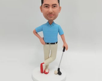 Custom Golf Bobblehead, Personalized Golf Gifts For Him, Unique Golf Gifts For Him, Custom Boss Gifts For Golf lovers, Gifts For Golfers