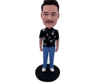 Man Bobble head Custom, Personalized Birthday Bobblehead For Dad, Romantic Anniversary Gifts For Husband,gifts for him