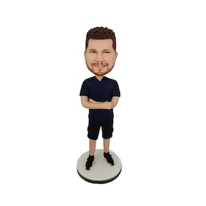 Custom man bobbleheads,Gift for him/boss ,Birthday Gift,Father/husband gift,funny dolls,Anniversary gifts,valentines day gift,easter gifts image 1