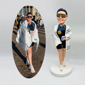 Berlin Marathon Runner Custom Doll ，Runner Exclusive Commemorative Ornament，Customized Marathon Theme Handmade