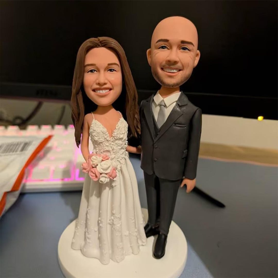 Parents Anniversary Custom Bobblehead Doll Gift