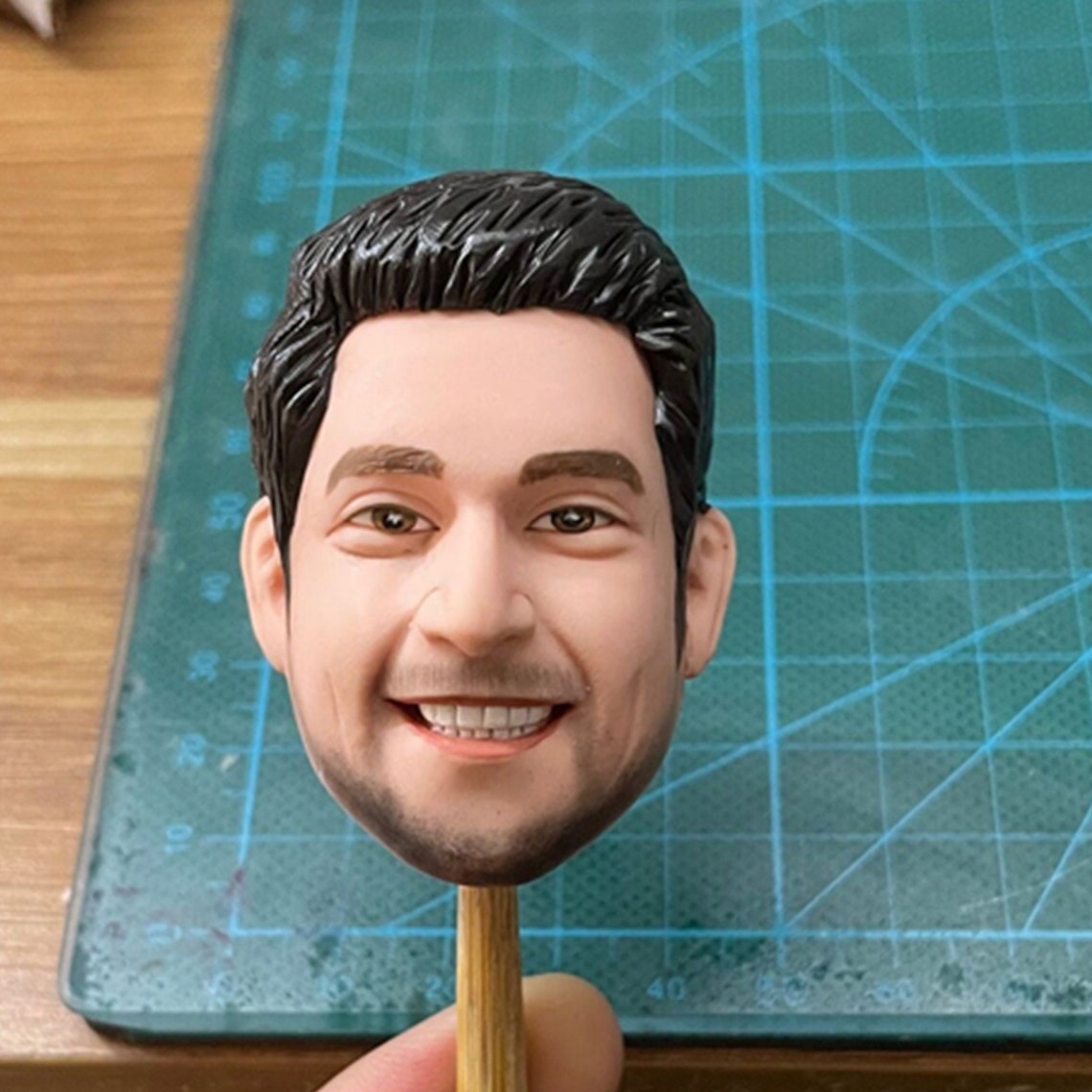 Male Doctor Syringe Bobblehead - Medical Gift main image 1