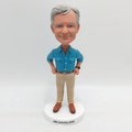Personalized bobble head doll, custom father/boss statue,gifts for family members, bobble head doll birthday gift,anniversary Christmas gift