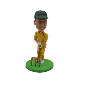 Krokiet/Bramka Sporty Niestandardowe bobbleheady, Niestandardowe bobbleheady Spersonalizowane gliniane figurki na podstawie zdjęć klientów Topper na tort urodzinowy