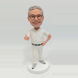 Custom Man Bobble head forfather's day, Personalized Birthday Bobblehead For Dad, Romantic Anniversary Gifts For Husband