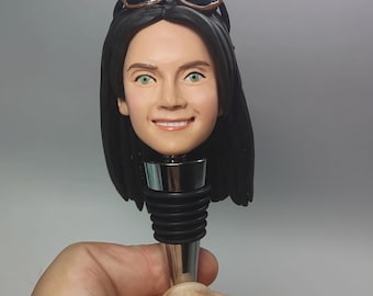 tappo per vino regalo damigella d'onore tappo per vino bobblehead tappo per bottiglia tappo per vino personalizzato tappo per champagne tappo bobblehead