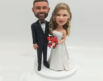 Bobblehead wedding,bobble head custom,personalized sculprture, bobblehead anniversary,cake topper bobble head,wedding gifts for parents