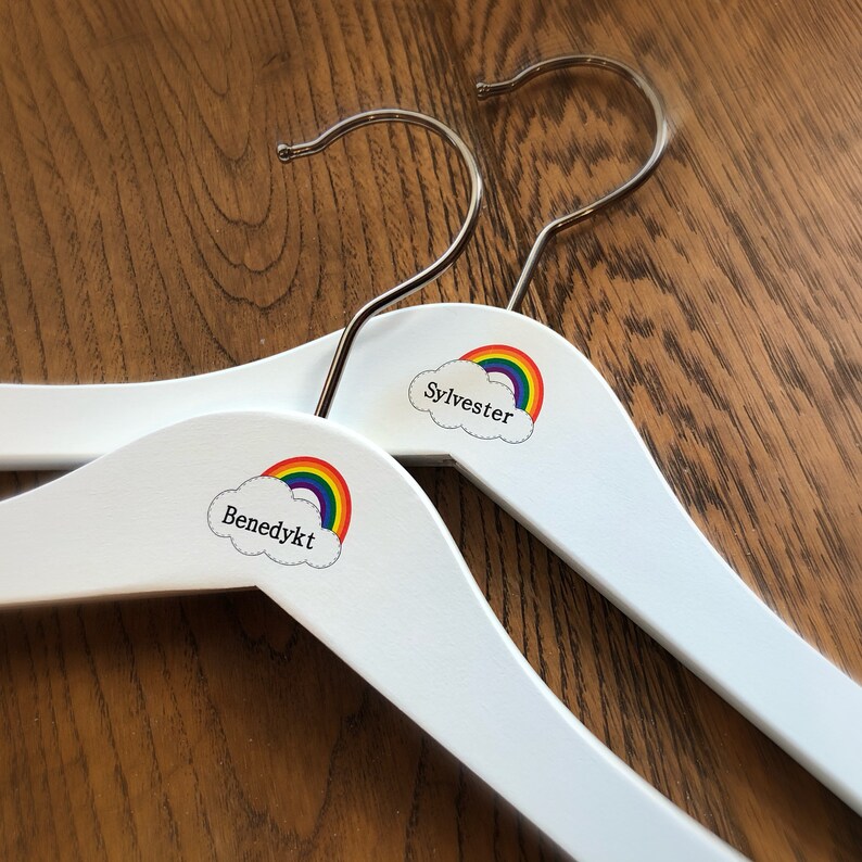 Personalised Wooden Children's Coat Hanger Kid's Baby Etsy