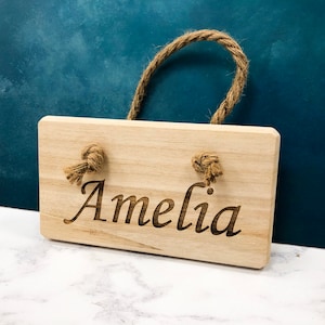 Personalised Name Plaque Children’s Home Decor Bedroom Door Wall Hanger