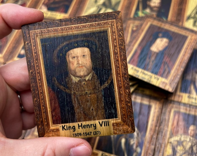 Kings & Queens of England Wooden Tiles Complete Collection British Monarchy Set for children classrooms schools heirloom collectors history