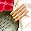 Custom fondue fork personalization - engrave with your own text or name - luxury gift for cheese lover - personal gift - Fondue set