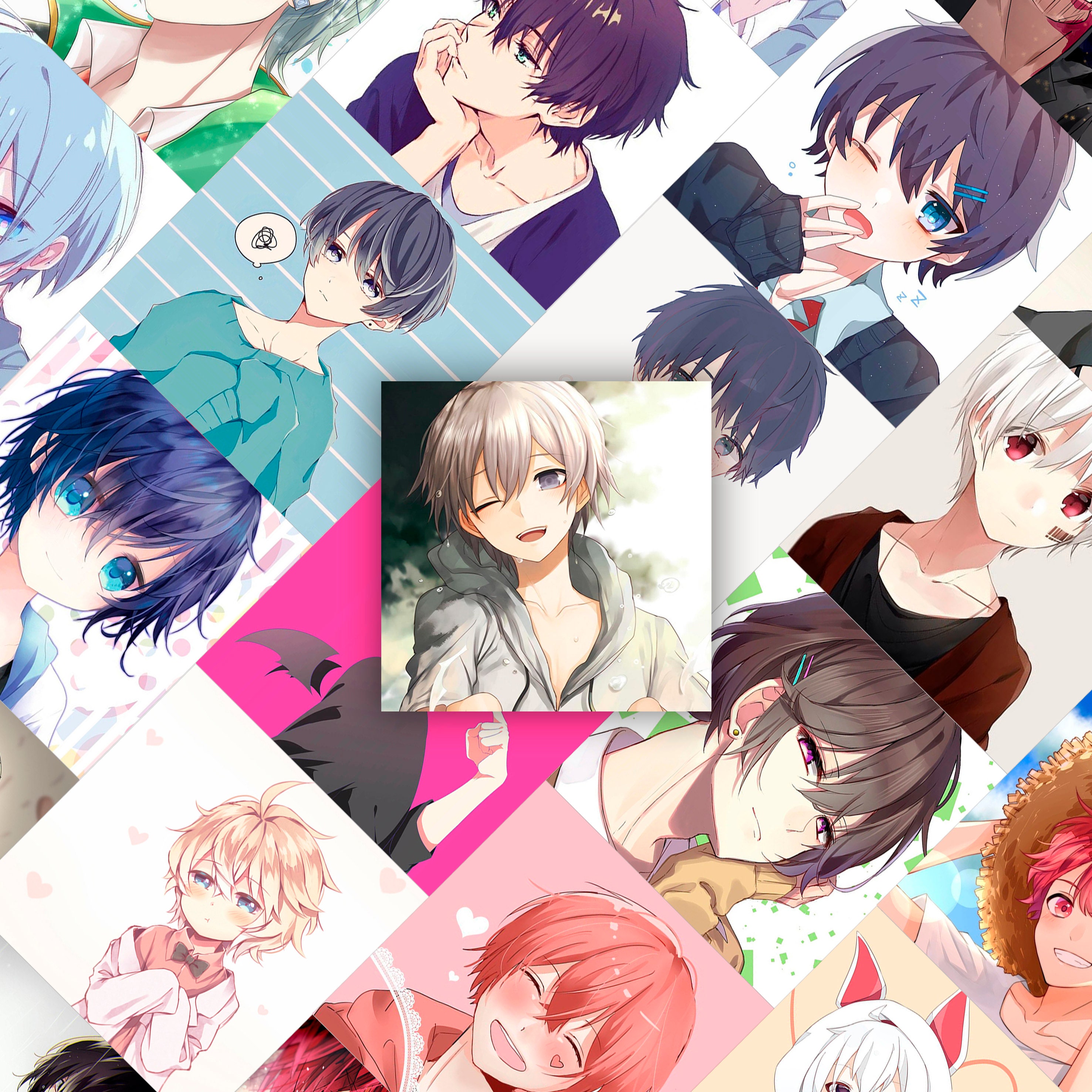 64 Pcs Kawaii Boy Anime Sticker Pack Etsy 64 Pcs Kawaii Boy Anime Sticker Pack Etsy
