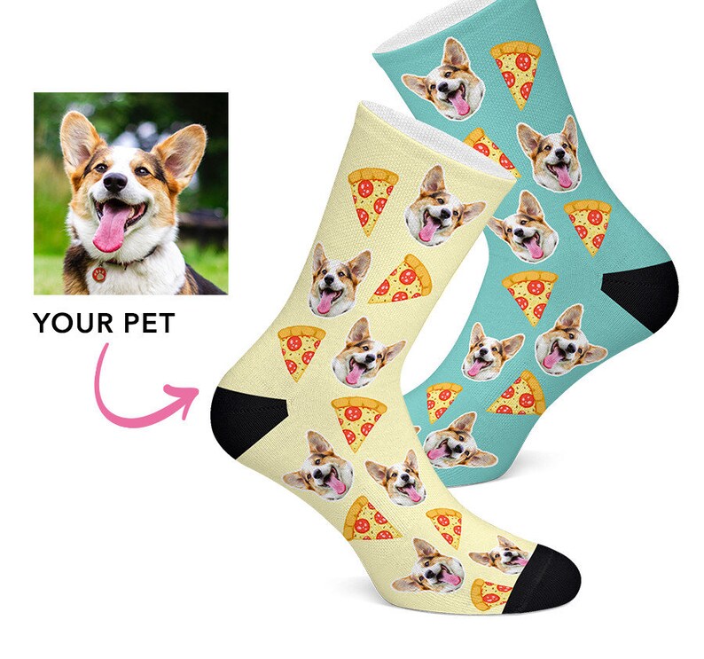custom dog socks etsy