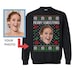 Custom face Sweatshirt, funny ugly christmas sweater, coworker christmas gift, funny christmas jumper woman, ugly holiday sweater 