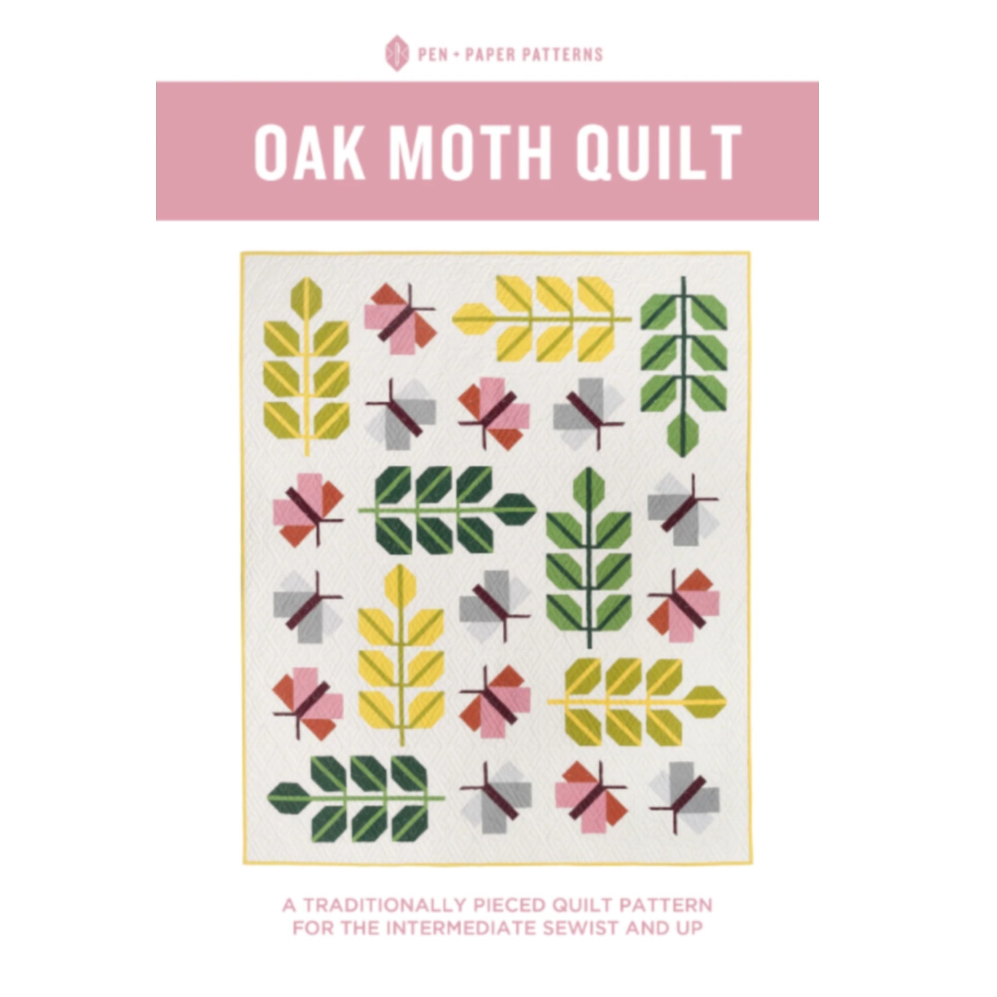 Oak Moth Quilt Pattern by Pen and Paper | Booklet Pattern - Etsy
