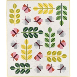Oak Moth Quilt Pattern by Pen and Paper | Printed Paper Pattern | Make your own quilt