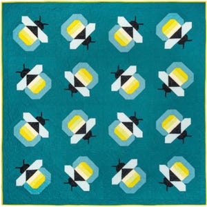 Firefly Quilt Quilt Pattern by Pen and Paper | Printed Paper Pattern | Make your own quilt