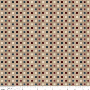 1 Yard PRE-CUT | Huckleberry Saltbox - Almond Blocks | Riley Blake | Karen Walker | Pre-Cut 1 Yard | Priced per yard