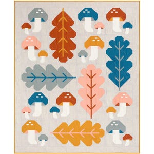 Forest Fungi Quilt Pattern by Pen and Paper | Printed Paper Pattern | Make your own quilt