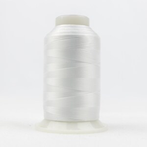 May include: A spool of white thread for sewing or embroidery.