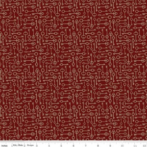 1 Yard PRE-CUT | Huckleberry Saltbox - Mahogany Keys | Riley Blake | Karen Walker | Pre-Cut 1 Yard | Priced per yard