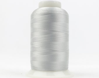 Decobob 80wt Cottonized Polyester Thread by Wonderfil | Dove Grey | Bobbin Thread | Machine Quilting | Piecing | Machine Embroider Lace