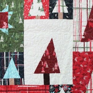 Handmade Pine Hollow Patchwork Forest Finished Quilt | Pine Trees ...
